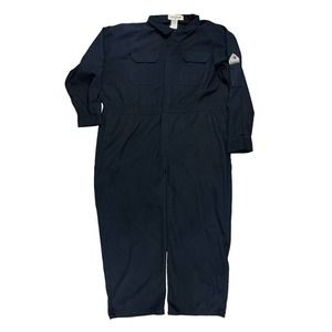 Bulwark Protective Apparel Flame Resistant Work Coverall Jumpsuit Men Sz‎ 58 Reg